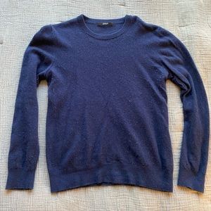 100% Mongolian cashmere navy sweater by Quince size Small